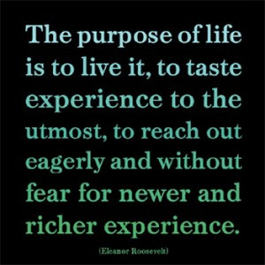 Motivational Wallpaper on Life: The purpose of life is to live it to ...