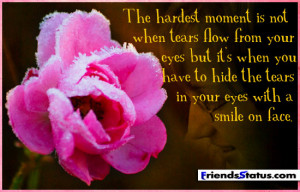 Quotes http://www.friendsstatus.com/when-you-have-to-hide-the-tears ...