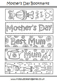 Bookmarks For Kids Colour Page