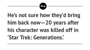 ... Quote: William Shatner and J.J. Abrams in Talks About 'Star Trek