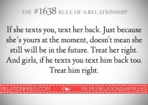 Treat him/her right