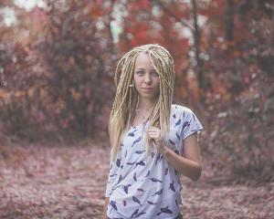 in this fantastic afro inspiration dreadlocks style for blonde hair ...