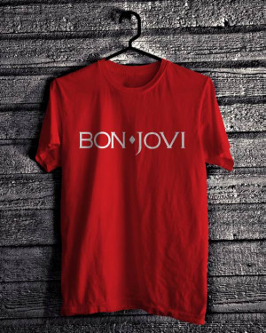 Band Collection Bon Jovi Logo Design Shirt Ocean Cloth