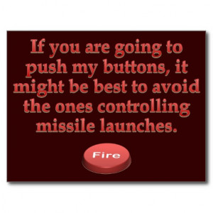 Aggravation: stop pushing my buttons post card