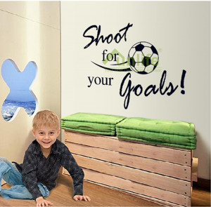 ... DIY Mural Wall Quote Saying Wall Paper Sticker Decorations for Boys