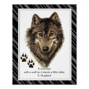 Wolves, Watercolor Wolf & Pack Quote, Nature Poster