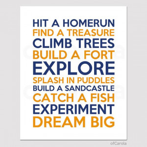 BOY Quotes Wall Art Nursery Print Girl Boy Room by ofCarola, $15.00