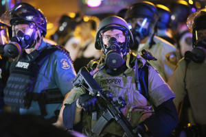 Michael Brown Ferguson Riots: Heavily Armed Riot Police Clash with ...