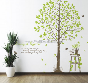 home tree wall decals growing up together tree wall decals