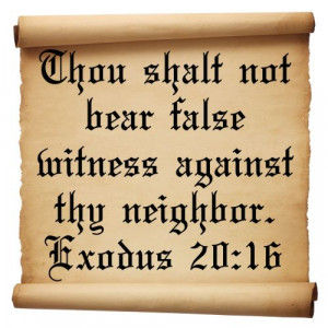 famous short motivational bible quotes commandment Exodus 20:16