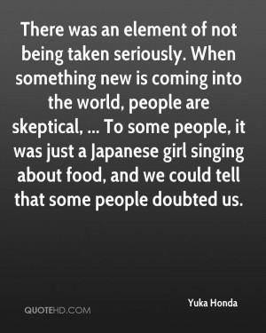 Yuka Honda Quotes