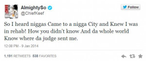 Chief Keef blasts Migos on Twitter for coming to Chicago when he was ...
