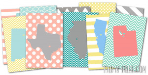 Download – “Love Your State” Printables (Personal Use Only)