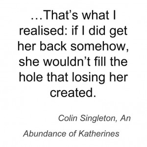 Colin Singleton, An Abundance of Katherines