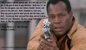 Glover predator 2 quote