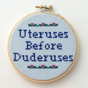 Uteruses Before Duderuses' Cross Stitch Pattern , €3.21, Bananya ...