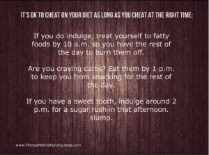 The Best Time to Cheat on a Diet