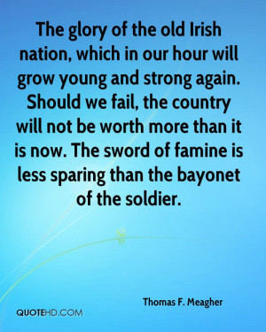 The glory of the old Irish nation, which in our hour will grow young ...