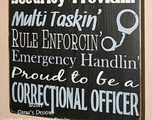 Correctional Officer Sign , CO Sign , Corrections Wall Decor ...