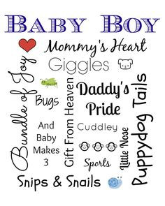 Baby'S Blu, Baby Blue, Free Boy Subway Art, Mommy Recipe, Baby ...