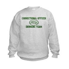 Correctional Officer Drinking Kids Sweatshirt for