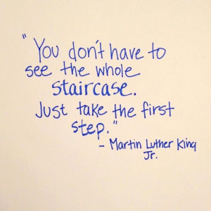 Just take the first step