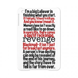 Revenge Quotes iPad Mini Case