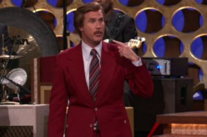 Will Ferrell, dressed as his San Diego newscaster alter-ego, announces ...