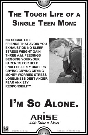 Single Teen Mom Quotes Lonely life of a single teen