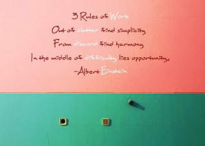 Rules Of Work ~ Albert Einstein #opportunity #poster #quote #taolife