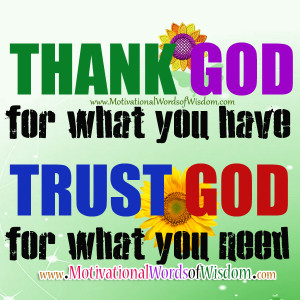 Words Of Gratitude To God