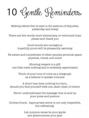 10 Gentle Reminders. Love this! #quotes #words #inspiration