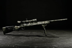 cool sniper rifle, downloaded from the internet, set as album cover ...