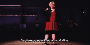 Oh,there's no backup dancers? Okay.