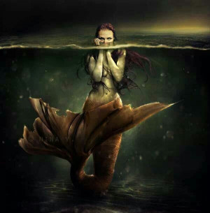 dark #mermaidFantasy, Dark Mermaid, Sirens, Mermaid Art, Art ...