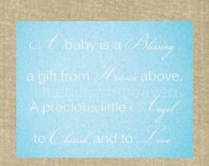 ... , nursery wall art, baby blessing quote, baby boy nursery, baby girl