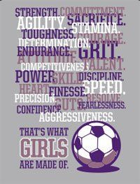 Amazon.com : Girls Soccer T-Shirt: Girls are Made of Soccer: Sports ...