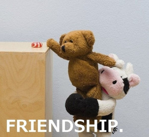 bear, candy, cow, cute, friendship