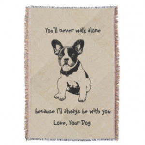 Personalized Cute Sweet Pet Dog Quotes Love Throw Blanket
