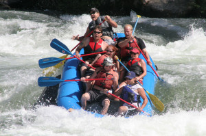 We went rafting yesterday, and I just had to post this picture. Good ...