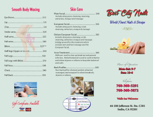 Nail Salon Brochure