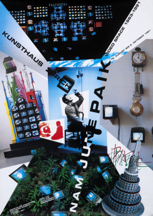 Geissbuhler, K. Domenic poster: Nam June Paik - Video Space 1963-1991 ...