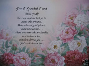 SPECIAL AUNT PERSONALIZED POEM