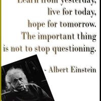 Albert Einstein Not to Stop Questioning Quote