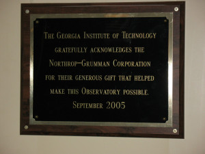 Northrop Grumman Appreciation Plaque