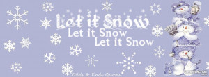 Let It Snow Facebook Cover