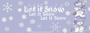 Let It Snow Facebook Cover