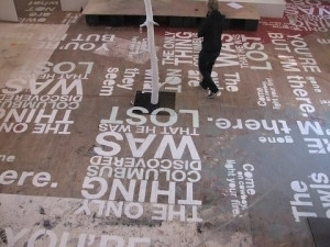 Fun floor quotes from books, or authors, or about reading/imagination ...