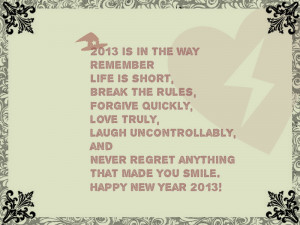 Beautiful Happy New 2013 Quotes