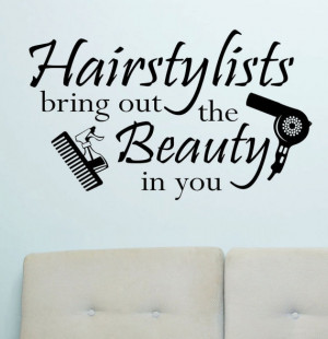 Hair Stylist Quotes Pinterest Vinyl wall lettering quotes